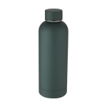 Garrafa térmica de aço reciclado acabamento mate 500ml cor verde-escuro terceira vista