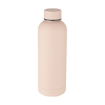 Garrafa térmica de aço reciclado acabamento mate 500ml cor cor-de-rosa claro terceira vista