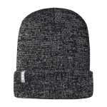 Gorro personalizado de inverno refletor Elevate Rigi cor preto segunda vista frontal