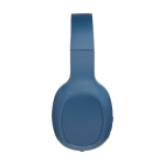 Auriculares com headband macio para maior conforto e micro Braavos cor azul vista lateral