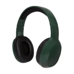 Auriculares com headband macio para maior conforto e micro Braavos cor verde-escuro