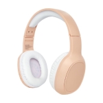 Auriculares com headband macio para maior conforto e micro Braavos cor cor-de-rosa claro