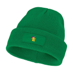 Gorro publicitário com patch para imprimir Gorro Elevate Boreas cor verde vista impressão transfer