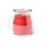 Velas personalizadas aromáticas em frasco com vários aromas Colors cor vermelho primeira vista