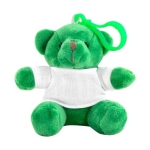 Porta-chaves publicitário com urso de peluche em várias cores Toy cor verde primeira vista