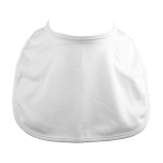 Babete de poliéster para sublimação com fecho de velcro Yum Sublim cor branco terceira vista