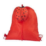 Mochila de cordão de poliéster para crianças, com forma de animal cor vermelho primeira vista