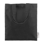 Saco de algodão para eventos com asas de 30 cm 120 g/m2 Tote Small cor preto