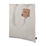 Saco de algodão de comércio justo e asas de 70 cm 180 g/m2 Flyca FairTrade cor natural sexta vista