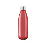 Garrafa de vidro colorida com tampa de aço 650ml UrbanStyle Crystal cor vermelho primeira vista