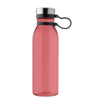 Bidões personalizados grandes de materiais reciclados 750ml Norway rPET cor vermelho transparente primeira vista