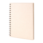 Caderno com capa de cartão reciclado, folhas A5 pautadas CardBoard cor branco primeira vista