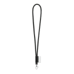 Lanyard tubular com etiqueta impressa entrega em 46 dias Tube Classic cor preto