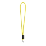 Lanyard tubular com etiqueta impressa entrega em 46 dias Tube Classic cor amarelo