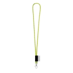 Lanyards com logo na etiqueta e entrega 46 dias Tube Nautic cor amarelo fluorescente