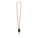 Lanyards com logo na etiqueta e entrega 46 dias Tube Nautic cor cor-de-laranja fluorescente