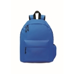 Mochila personalizada de poliéster rPET bicolor simples Student cor azul real segunda vista