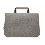 Saco de feltro para portátil com bolso interior 15'' rPET Felt cor cinzento sexta vista