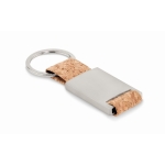 Porta-chaves Metal Cork cor bege