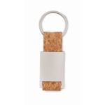 Porta-chaves Metal Cork cor bege segunda vista