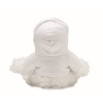 Peluche de vaca com camisola personalizável com logo Kiri cor branco quarta vista