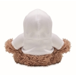 Macaco de peluche com camisola para sublimação Monkey cor branco quarta vista