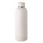 Garrafa térmica de aço reciclado acabamento mate 500ml cor branco