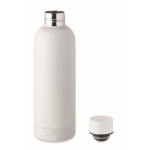 Garrafa térmica de aço reciclado acabamento mate 500ml cor branco segunda vista