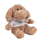 Peluche personalizado em forma de cão e camisola Woof cor branco vista principal