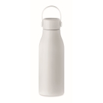 Garrafa de alumínio e pega de silicone com logotipo 650ml Alu Close cor branco segunda vista