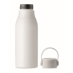 Garrafa de alumínio e pega de silicone com logotipo 650ml Alu Close cor branco nona vista