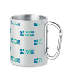 Caneca de metal de parede dupla e 300ml MetalHook Sublim vista principal