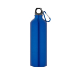 Garrafa colorida grande de alumínio com mosquetão 800ml Cruiser XL cor azul real