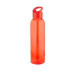 Garrafas de vidro coloridas com logotipo 500ml Sunset Crystal cor vermelho