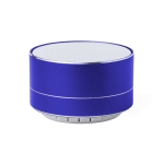 Coluna de som multifunções bluetooth 5.0 em alumínio reciclável cor azul primeira vista