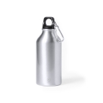 Garrafa de alumínio reciclado pequena 400ml Cruiser Recycled cor prateado primeira vista