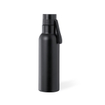 Garrafa térmica de aço com estética metalizada 530ml Térmica Design cor preto primeira vista