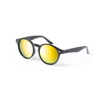 Óculos de sol rPET com lentes efeito espelho e proteção UV400 Allure cor amarelo primeira vista