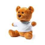 Ursinho de peluche macio com camisola branca personalizável Kiddo segunda vista