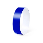 Pulseiras para eventos de tecido sintético irrompível colorido Party Safe cor azul primeira vista