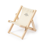 Suporte de telefone dobrável em forma de espreguiçadeira DeckChair cor bege segunda vista