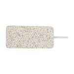 Hub USB de 4 portas com caixa de terrazzo e bambu Terrazzo cor natural segunda vista traseira