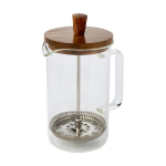 Cafeteira de prensa francesa para 3 cafés, 600ml French Coffee Press cor transparente terceira vista