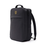 Mochila tipo trolley com bolso acolchoado hidrorrepelente Contempo cor preto vista com logo