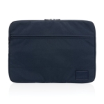 Bolsa para portátil personalizada poliéster reciclado 15,6'' EcoTrace cor azul-marinho