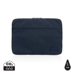 Bolsa para portátil personalizada poliéster reciclado 15,6'' EcoTrace cor azul-marinho