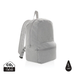 Mochila eco de lona reciclada por tingir 285 g/m2 EcoTrace Raw cor cinzento