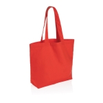 Saco de lona reciclada para compras 240 g/m2 EcoTrace Pocket cor vermelho