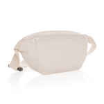 Bolsas de cintura personalizadas em lona reciclada 285 g/m2 EcoTrace Raw cor branco-sujo