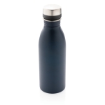 Garrafas de aço reciclado antifugas sem BPA 500ml EcoDeluxe cor azul-marinho